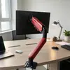 Suporte para Monitor de Computador Braço Mecânico Base Rotativa para Tela de Mesa Suporte de Mesa Sem Furos