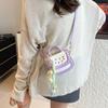 2025 Nueva Moda Color Contraste Estampado Cereza Casual Casual Mini Pequeño Fragancia Un Hombro Mensajero Bolso de Mano Mujer