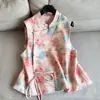 2026 Nuevo Estilo Elegante Nuevo Estilo Nacional Jacquard de Rayón Chaleco Ajustado Chaqueta Corta de Cuello Alto para Mujer Venta al por Mayor N5Cmj8821