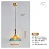 Luminária Pendente Vintage Flor Rosa de Cabeceira Lâmpada Pendente de Entrada de Corredor Latão Retrô Francês Onda de Água casagd Ferro