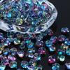 Cuentas de Vidrio Fantasía de Cristal de Imitación Altamente Transparentes Asimétricas Cuadradas Torcidas Cuentas Sueltas Accesorios de Joyería para Pulsera DIY