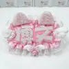Lujie Fan Suporte Marca Nome Tecido Refletivo DIY Artesanal Fofo Celebridade Suporte Pingente Mochila Mini Charme