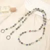Nuevo Cordón para Teléfono Móvil Largo Corazón con Cuentas Cadena Diagonal Colgante para Bolso Cadena Colgante Personalizada Creativa Joyería Antiperdida para Mujeres
