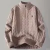 Directo del fabricante, superventas transfronterizo, suéter casual de moda con media cremallera y cuello alto