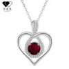 Knn-946 Collar con Forma de Corazón para Mujer, Joyería Transfronteriza, Cadena para Clavícula con Incrustaciones de Diamantes en Forma de Corazón, Accesorios de Alta Gama para Mujer