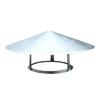 Sombrerete para Humo en Forma de Paraguas, Sombrerete para Lluvia de Acero Inoxidable, Sombrerete Galvanizado para Tubo de Escape, Sombrerete a Prueba de Viento para Salida de Aire, Cubierta Impermeable, Remolino