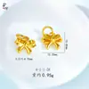 Colgante Vintage Fresco de Latón Chapado en Oro Lazo Dulce Trébol Estilo Celebridad de Internet Fabricante de Colgantes Venta al por Mayor Transmisión en Vivo