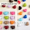 Joias Artesanais DIY com Contas Coloridas de Acrílico Coração de Tamanho Médio Contas Soltas Acessórios de Material Artesanal Bolsa Acessórios de Pingente