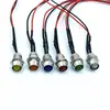 Luz Indicadora de Painel de Sinalização LED Miniatura de 8MM com Fio 3V5V6V12V24V110V220V Luz de Alimentação