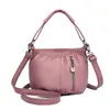 Nova Bolsa da Sorte para mulheres de meia-idade e idosas bolsa de mãe bolsa de ombro transversal portátil couro macio bolsa de celular da moda versátil
