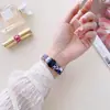 Para Apple Applewatch se relógio amor resina pintada metal fivela dobrável iwatch s8 pulseira