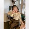 Suéter para meninas, malhas, infantil, inverno, gola semi-alta, base macia e encerada, pulôver, roupa infantil, bebê, menina, roupa de inverno, tudo combinando
