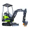 Excavadora Pequeña Hidráulica Piloto Excavación Casera Mini Zanjadora Motor Kubota 1.5 Toneladas Excavadora Pequeña