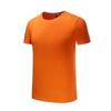 Verão 200g26 penteado algodão gola redonda T-shirt College em estoque atacado impresso liso sólido cor manga curta