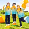 Conjunto de Tres Piezas de Chaqueta Uniforme de Escuela Primaria Forro Interior Otoño e Invierno Conjunto de Uniforme de Jardín de Infantes Otoño e Invierno Conjunto de Uniforme de Clase para Niños