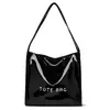 Bolsa Feminina Lisa Tendência Bolsa Tote de Grande Capacidade para Mulheres Ir ao Trabalho Bolsa de Mão para Compras Bolsa de Ombro Casual Feminina