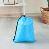 Fabricante en stock, bolsa de poliéster con cordón, venta al por mayor, bolsa de nailon para organizar ropa, bolsa de almacenamiento con cordón, bolsillo retráctil, personalización