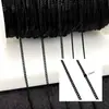Acessórios para Joias DIY Corrente Preta Aço Titânio Cor de Forno Ouro Real Corrente Solta Conservadora de Cor Não Descasca Não Desbota Corrente Simples Lisa