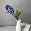 Flor Artificial Jacinto Decoración del Hogar Narciso Flor Falsa Se Puede Insertar en Violeta en Maceta con Hojas Uva Delphinium