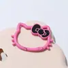 Nuevo Colgante de Llave de Gatito Hueco de Aleación Lindo Dibujo Animado Decoración de Bolsa Accesorios de Joyería DIY Colgante Venta al por Mayor