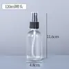 Botella Boston de vidrio transparente de 500 ml con cabezal de bomba de presión, botella para rellenar emulsión, aceite esencial, botella rociadora de gran capacidad