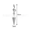 Unha de Osso de Ouvido de Titânio F136 Pingente em Forma de Cobra Inlaid com Zircônia Brincos Transfronteiriços Corpo de Liga de Titânio G23 Joias para Piercing Brincos