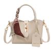 Bolso de diseño de nicho, nuevo bolso de cubo vintage de moda de otoño, elegante bolso bandolera de seda con bufanda decorativa.