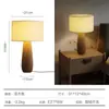 2026 Luminária de Mesa de Madeira Maciça Designer Criativa Estudo High-End Simples Estilo Madeira Natural Atmosfera Quarto Luminária de Cabeceira