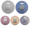 Adesivo Decorativo de Carro Transfronteiriço com Pedras de Diamante, Botão de Partida de Um Toque, Decoração Interna Universal de Tubarão, Trevo, Espiga de Trigo
