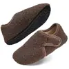 Pantuflas de algodón de felpa para el hogar, de temporada otoño e invierno, para hombre y mujer, de punta cerrada, antideslizantes, suela gruesa, de felpa, cálidas para interior, de algodón para maternidad, para comercio exterior