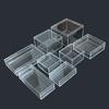 Caja de Regalo Rectangular Transparente de Acrílico Grado Alimenticio para Té Caja de Plástico Regalo de Boda Venta al Mayoreo