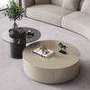 Mesa de centro redonda minimalista de estilo italiano para casa leve de luxo pequeno apartamento de madeira maciça Mesa de chá Internet celebridade simples moderna combinação de armário de TV