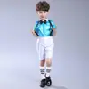 Traje de Coro Infantil 1 de Junio Pantalones con Tirantes para Niño Traje de Vestido con Lentejuelas Traje de Recitación de Poesía Infantil