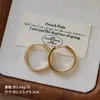 Pendientes de Aro Minimalistas de Moda Transfronteriza Europea y Americana con Aguja de Plata 925, Lujo Ligero, Sensación de Alta Gama, Pinzas para Orejas y Accesorios para Orejas Versátiles