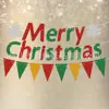 Set de banderines y guirnaldas de Navidad con purpurina, decoraciones para fiestas y festividades, banderas colgantes, pancartas colgantes, banderines triangulares y pancartas