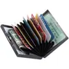 10 Ranuras para Tarjetas Portatarjetas tipo Acordeón Portatarjetas para Licencia de Conducir Caja de Acero Inoxidable para Tarjetas Bancarias y de Crédito Caja Metálica para Tarjetas de Presentación
