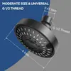 Cabezal de Ducha Americano Negro de 4 Pulgadas Oculto Ahorrador de Agua Pequeño para Baño Público Hotel