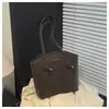 Bolsas Retro Transfronterizas Otoño e Invierno para Mujer 2026 Nueva Moda Tendencia Versátil Bolso de Hombro Gran Capacidad Bolso Tote para Viajar
