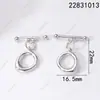 Fecho de Colar de Pérolas Círculo Irregular Simples Fecho Ot Acabamento Manual Fecho de Conexão Corrente para Suéter Acessórios DIY