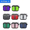 Adequado para Estojo de Fone de Ouvido AirPods 4 Trava Interruptor Aliança do Cliente Capa Macia Apple 1/2/3/Pro3 Bluetooth Estojo de Negócios
