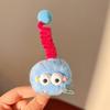 Pinza para el pelo de peluche de monstruito divertido para niñas, pasador de torsión lindo, pinza de pico de pato popular para flequillo, accesorio para la cabeza