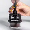 1 Peça Tamanho: 53mm Cor: Preto Material: Plástico + Metal Agulha de Café Dispensador de Pó Rotativo