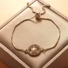 Pulsera de Ojo de Diablo Corazón con Forma de Corazón Cruzada Europea y Americana para Mujer Ajustable Moda Simple Sudeste Asiático
