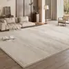 Alfombra Extraíble y Lavable para Sala de Estar, Estilo Wabi-Sabi, Lujo Ligero, Gama Alta, No Requiere Lavado, Limpiable con Paño, Lavable a Máquina, Felpudo Desmontable de Doble Capa