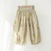 Pantalones Anti-mosquitos Estampados Estilo Chino para Niños Niños y Niñas Pantalones Bombachos Sueltos para Niños Grandes Pantalones Largos hasta el Tobillo Ropa de Verano para Niños