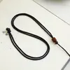 Colar Cordão para Pingente de Barril de Jacarandá Cordão para Pingente Cordão de Pendurar Pingente Elástico Trançado DIY Corrente de Suéter Joias de Âmbar e Jade Pingente de Jade