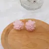 Principios de Primavera~ Pendientes de Abalorios de Hortensia Azul para Mujer, Lujo Accesible Estilo Vacacional Pendientes Personalizados, Pendientes Simples Blancos y Dulces