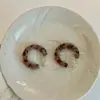 Pendientes de Felpa de Aguja de Plata con Estampado de Leopardo para Otoño e Invierno Moda de Nicho Pendientes Elegantes Diseño de Moda Simple Ropa de Trabajo Pendientes Versátiles