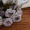 Jarrón de Cerámica Morado Rosa Simulado, Estilo Minimalista Moderno, Lujo Ligero, Adorno de Decoración de Oficina en Casa de Gama Alta