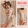 Fengcai Ling Lencería Sexy Uniforme de Enfermera Sexy Malla Transparente Uniforme Tentación Apasionado Juego de Rol Set F63